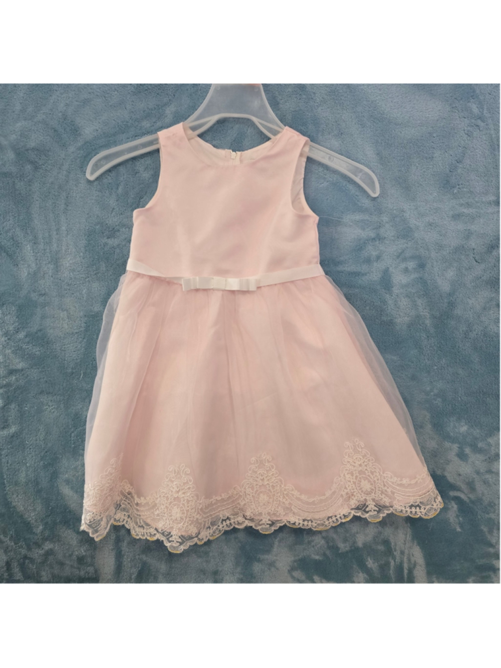 Rare Editions Girls Formal Dress Size 4T Pink White Lace